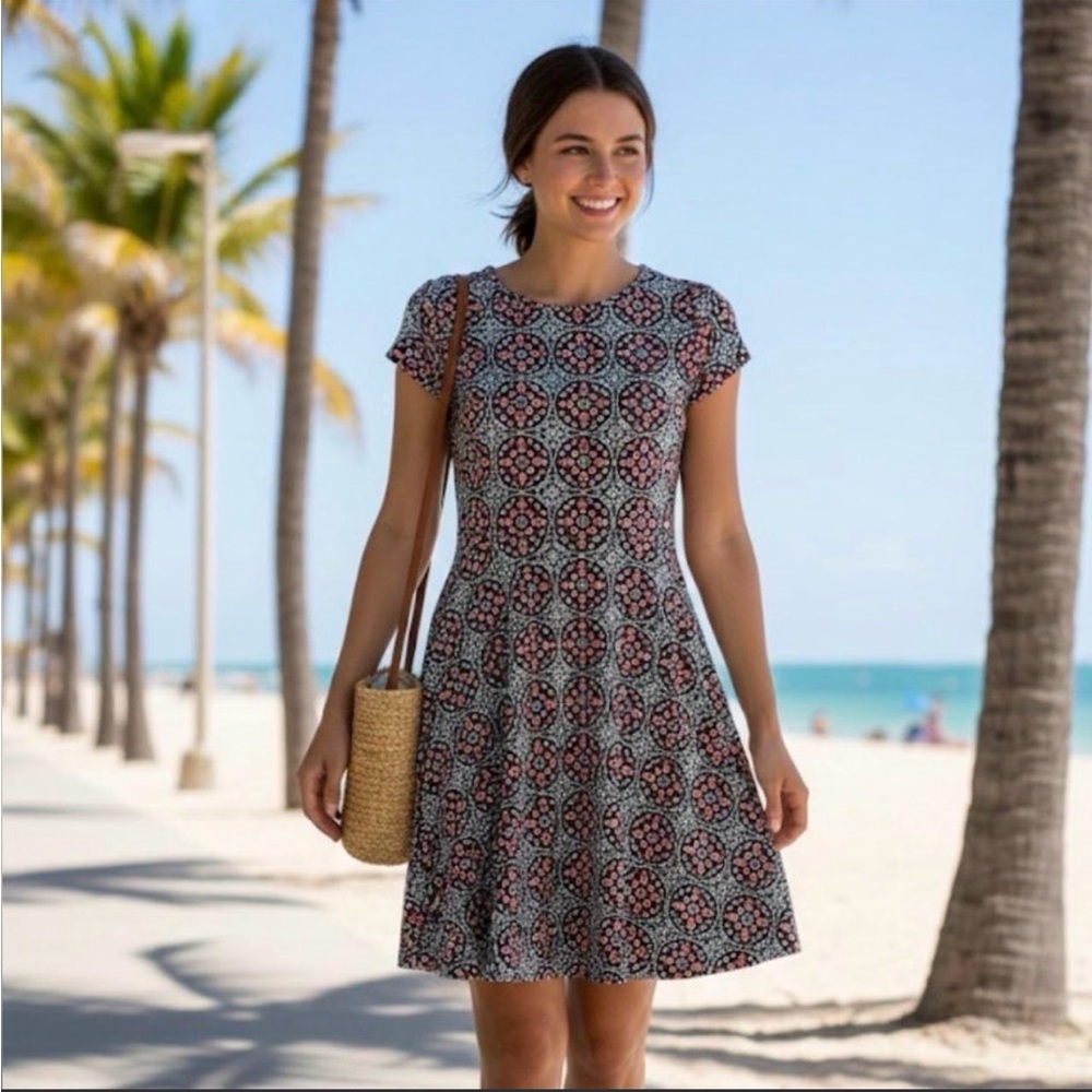 Michael Kors Geometric Print Mini Dress